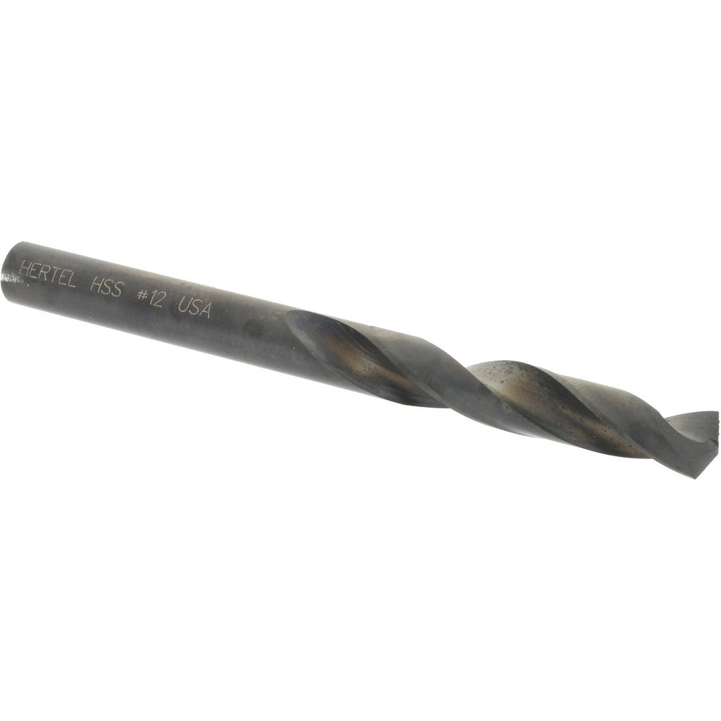 HERTEL Hertel 2386191 Screw Machine Drill Bit Size 12 Hss