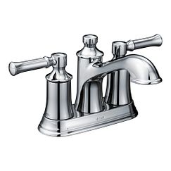 Moen 66802 Dartmoor Two Handle Centerset Bathroom Sink Faucet in Polished Chrome