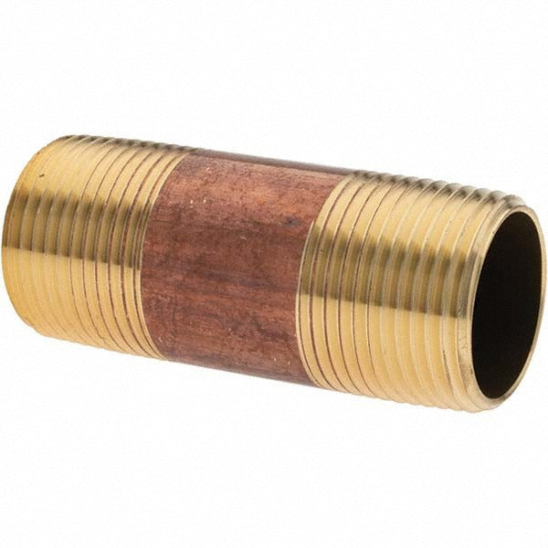 ANDERSON METALS Anderson Metals -11153-2 Brass Pipe Nipple 2.5in Npt