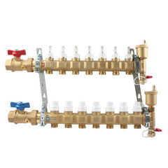 Caleffi 6686I5S1A TwistFlow 9 Loop Radiant Manifold Assembly 1 Inch