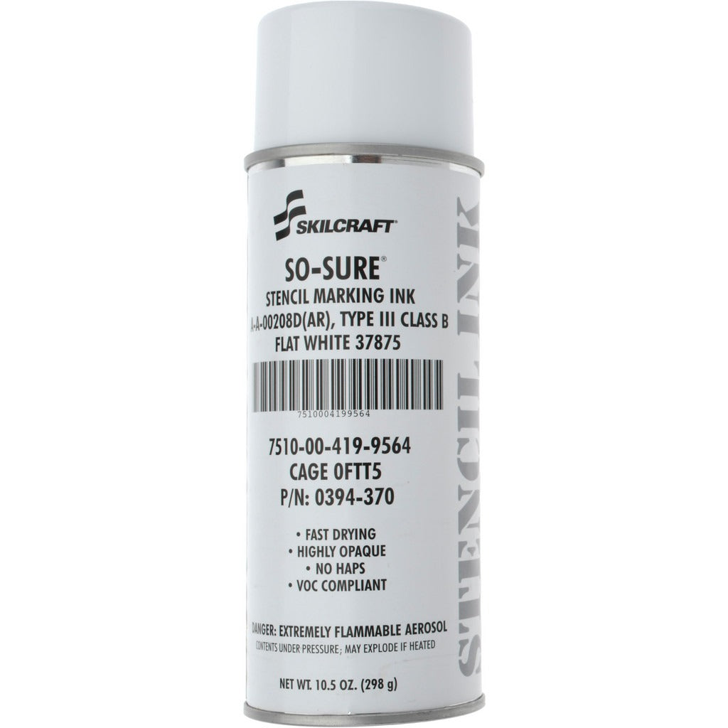 ABILITYONE Abilityone 7510004199564 Stencil Ink White 10.5 Oz