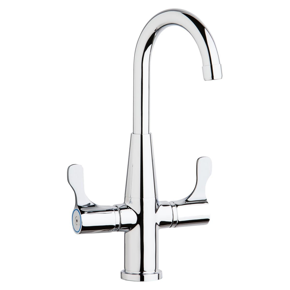 BSC PREFERRED Bsc Preferred LKD2223C Gooseneck Bar Faucet Twin Lever