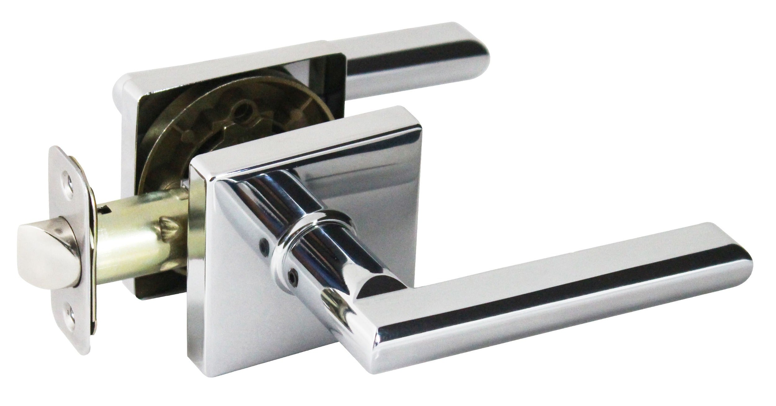 PAMEX Pamex FLS203C Onyx Lever Passage Lockset Grade 3 Bright Chrome