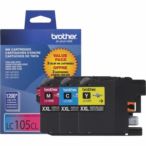 BROTHER Brother BRTLC1053PKS High-yield Cmy Ink Cartridge 3 Pack