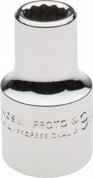 PROTO Proto J5409M 9 Mm 12-point 1/2 Drive Hand Socket