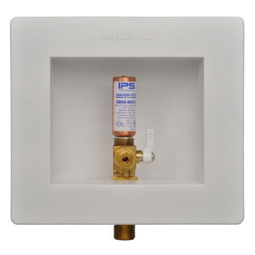 IPS IPS 87980 Ice Maker Supply Box Brass Quarter-Turn Valve PEX Connection