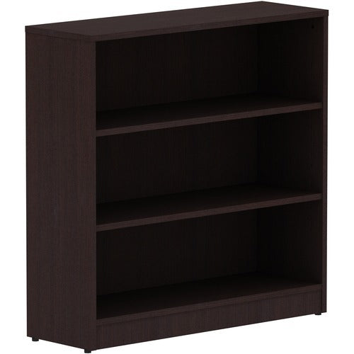 LORELL Lorell LLR18276 3-shelf Bookcase Espresso 75 Lb