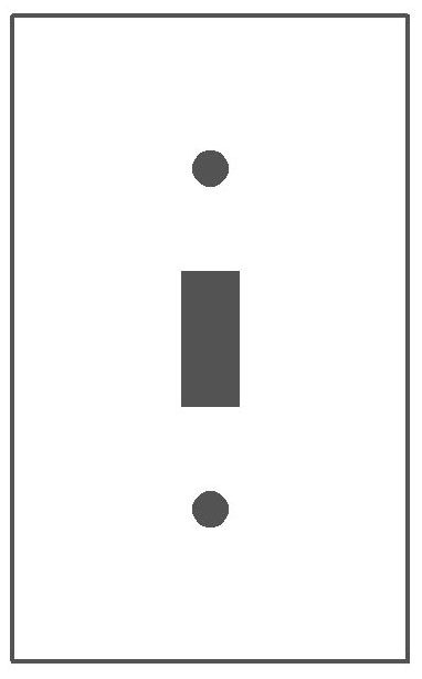 MULBERRY METAL PRODUCTS Mulberry Metal Products 93071 Standard Wallplate 1-Gang (4-1/2 in H x 2-3/4 in W)