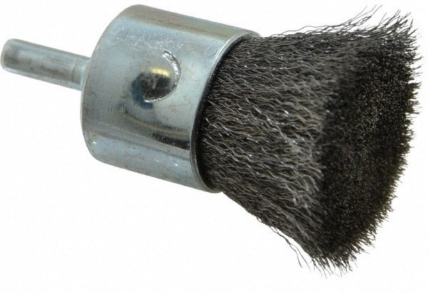 WEILER Weiler 98539 End Brush 1 in Steel Crimped Wire 22000 Rpm