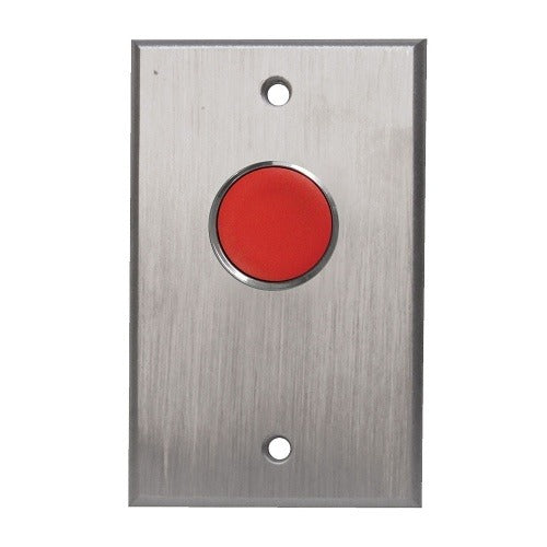 CAMDEN DOOR CONTROLS Camden Door Controls CM-7010R Recessed Push Button Nc Red