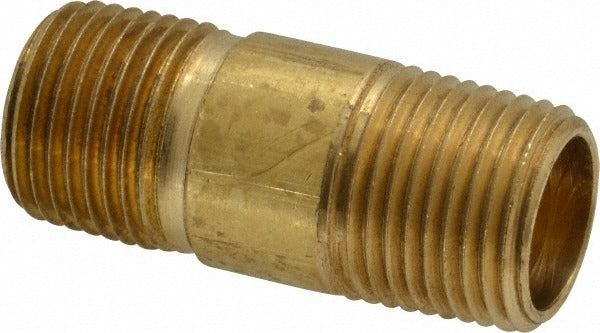 PARKER Parker 215PNL-8-20 Brass Long Nipple 1/2 in Mnptf