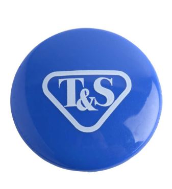 T&S Brass 018506-19NS Press-In Index, Medium-Blue, T&S Logo