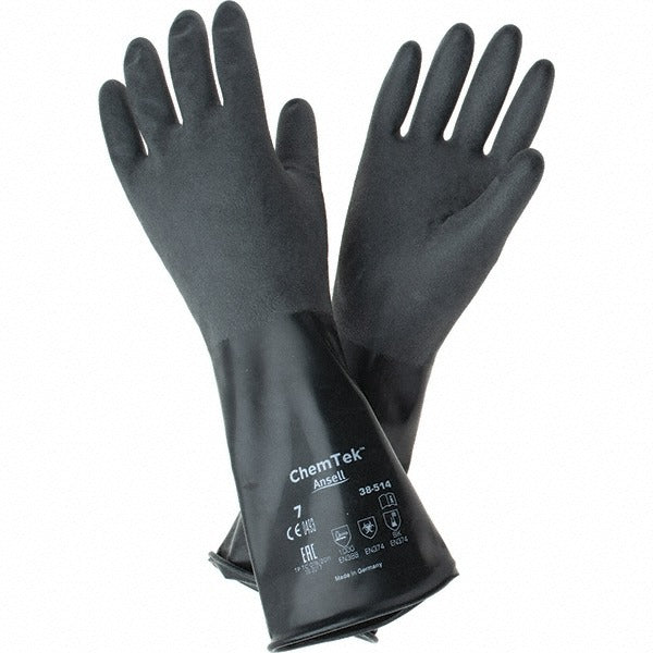 ANSELL Ansell 38514070 Chemical Resistant Gloves Ansi Level 3