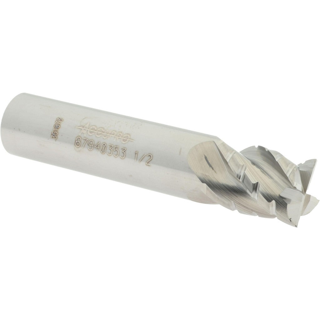ACCUPRO Accupro 12185434 Solid Carbide Square End Mill 0.5 in 4-flute