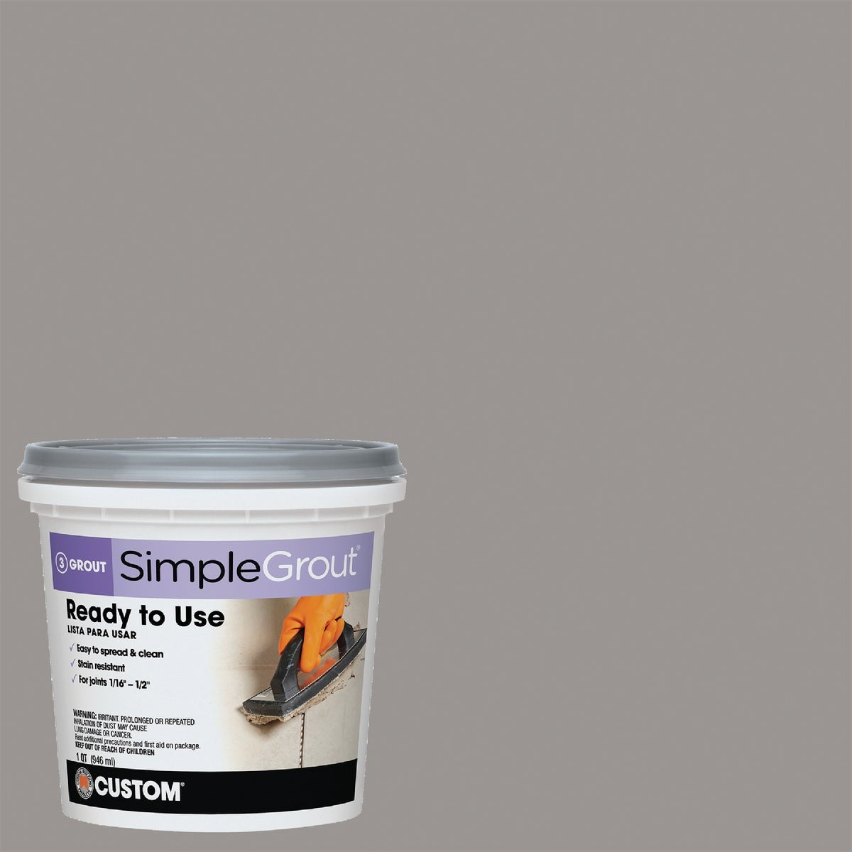 CUSTOM BUILDING PRODUCTS Custom Building Products PMG165QT Premixed Sanded Grout