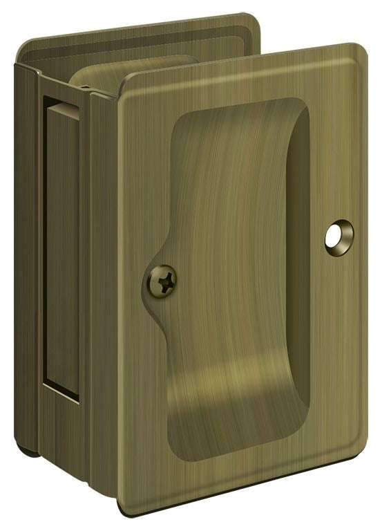 DELTANA Deltana SDPA325U5 Pocket Door Lock Passage Antique Brass