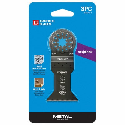 MILWAUKEE Milwaukee IBSL340-3 Starlock Metal Oscillating Blade 3 Pack