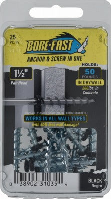 HILLMAN Hillman Fasteners 377624 Pan Head Screw Anchors 25ct