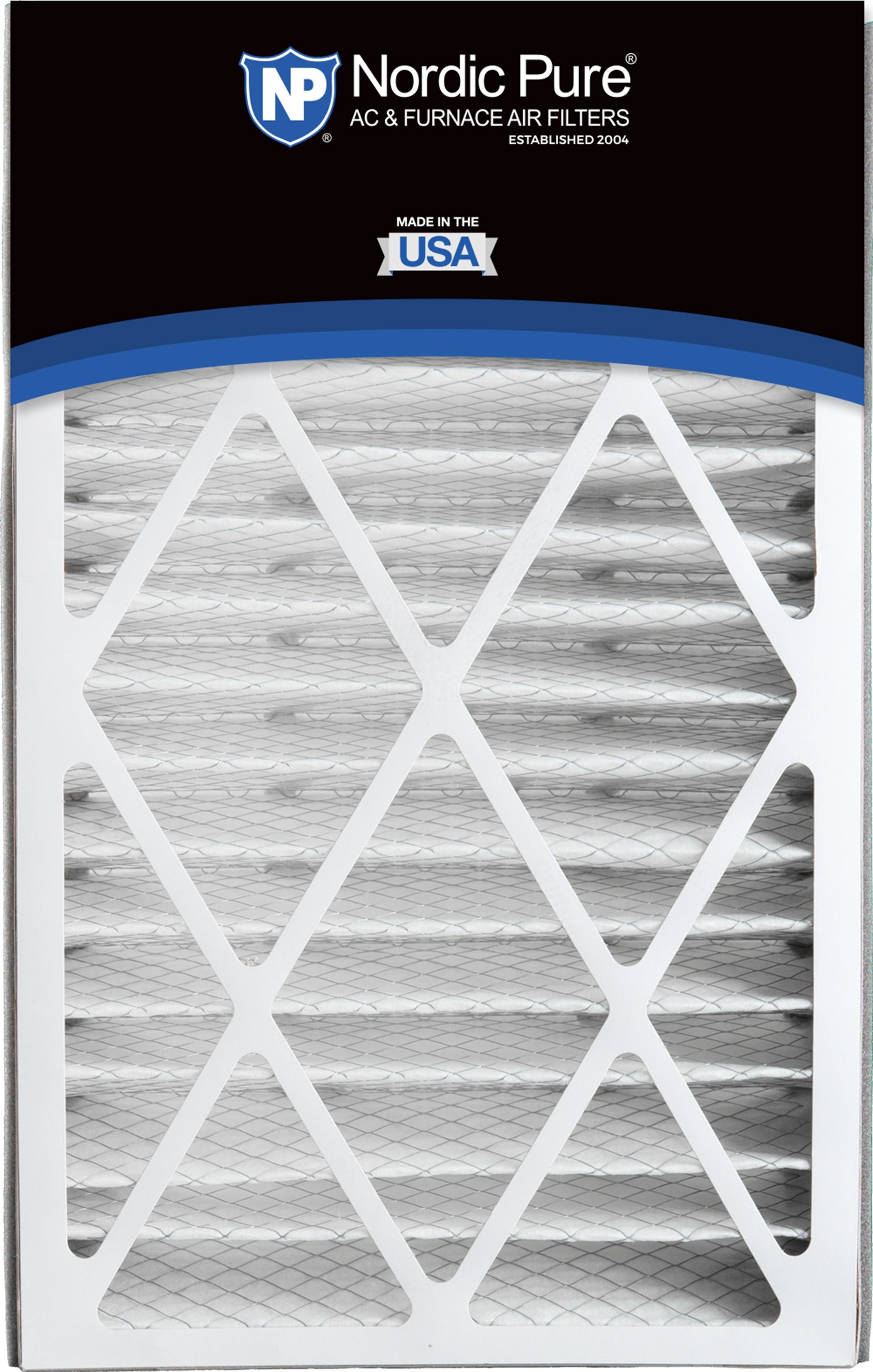 NORDIC PURE Nordic Pure 16x25x5ABM10-2 Merv 10 Air Filter 2 Pack