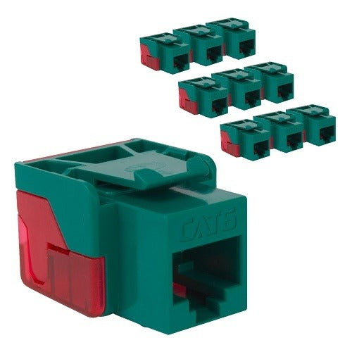 ICC Icc IC107L6TGN Cat6 Ez Keystone Module Green 10 Pack