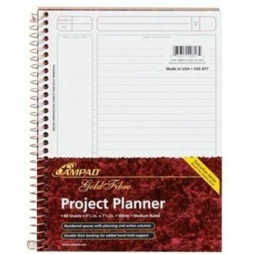 TOPS Tops TOP20817 Wirebound Project Planner 84 Sheets