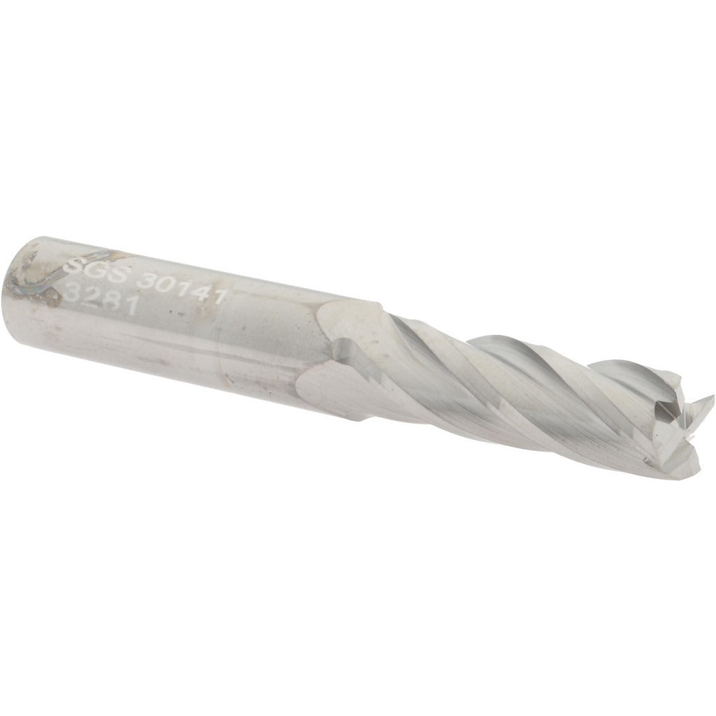 KYOCERA SGS PRECISION TOOLS Sgs 30141 Square End Mill 21/64 in 4 Flute Solid Carbide