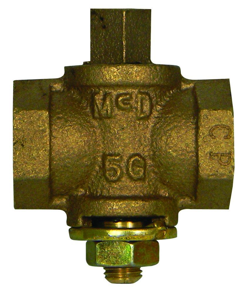 A.Y. McDonald 4215-192 10604 1/2 in. Brass FNPT Square Operating Nut Plug Valve