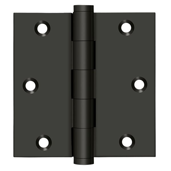 DELTANA Deltana DSB3510B Square Door Hinge 3.5x3.5 Oil Rubbed Bronze