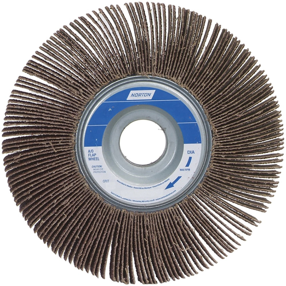 NORTON Norton 63642502669 Flap Wheel 80 Grit 3.5x1 in Aluminum Oxide