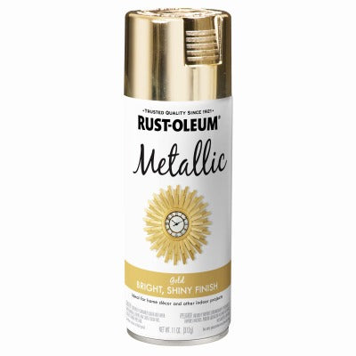RUST-OLEUM Rust-oleum 1910-830 Gold Metallic Spray Paint 12 Oz