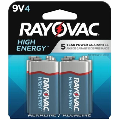 RAYOVAC Rayovac RAYA16044TK Alkaline 9V Battery 4 Pack