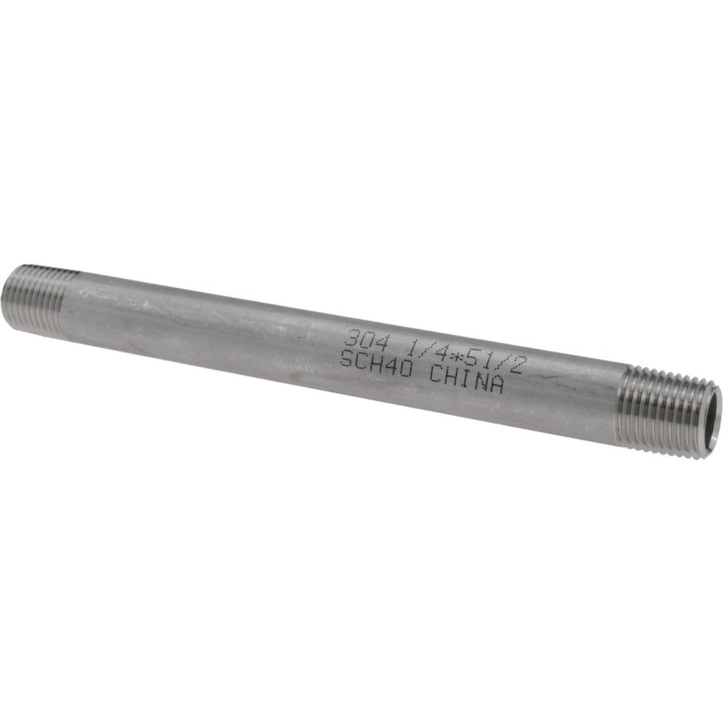 VALUE COLLECTION Value Collection 4BN1/4*51/2 Ss Pipe Nipple 1/4 in Sch 40
