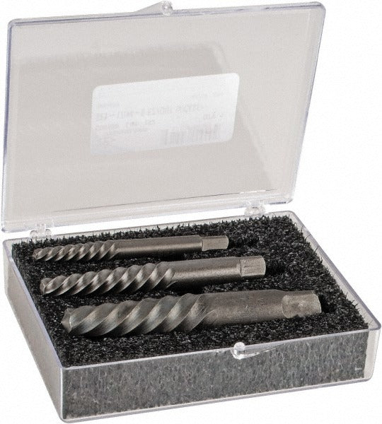 CLEVELAND CONTROLS Cleveland C00909 Spiral Flute Screw Extractor Set 3 Pc