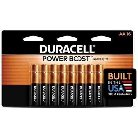 DURACELL Duracell MN1500B16Z Alkaline AA Batteries 1.5V (16 Pack) DURMN1500B16Z