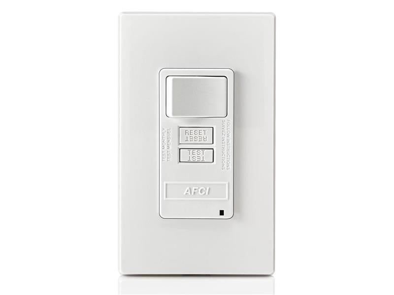 LEVITON LEVITON AFSW1W AFCI/Switch Combo with LED Indicator Light 15 Amp
