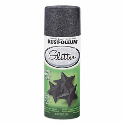 RUST-OLEUM Rust-oleum 299424 Glitter Spray Paint Midnight Black 10.25 Oz
