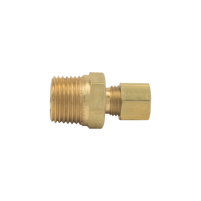 BrassCraft 68-4-2 1/4 in. O.D. Compression x 1/8 in. MIP Brass Compression Male Reducing Adapter Fitting