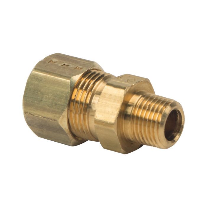 BrassCraft 68-6-2X 3/8 in. O.D. Compression x 1/8 in. MIP No-lead Brass Compression Male Reducing Adapter Fitting