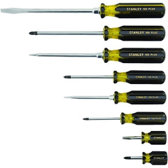 Stanley 66-158-A 100 Plus 8 Pc Combination Screwdriver Set Phillips Slotted 1/4 7/32 5/16 3/8