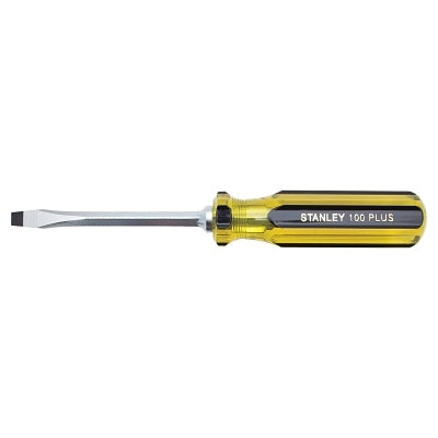 Stanley 66-174-A 100 Plus Square Blade Standard Tip Screwdriver 1/4 in Tip 8-3/16 in Overall Length