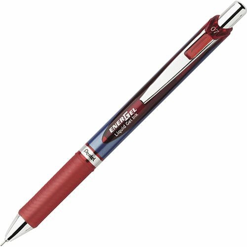 PENTEL Pentel PENBLN77B Retractable Gel Pen 0.7 Mm Red Ink
