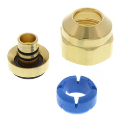 Caleffi 680504A 1/2 Inch PEX Brass Nut Adapter