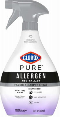 BLODGETT Clorox 60719 Allergen Neutralizer Fabric Carpet Spray 26 Oz