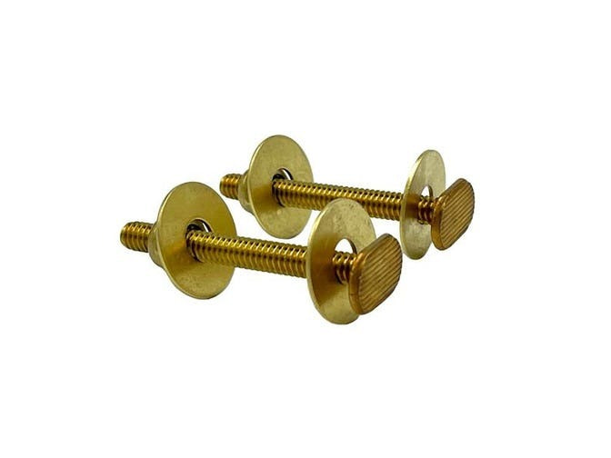 WAL-RICH Wal-rich 1343030 Brass Closet Bolts Double Nuts Washers