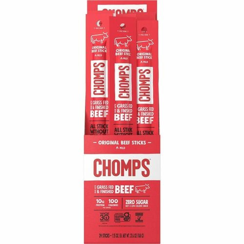 CHOMPS We Are the Chompians Llc CHSCO24 Beef Snack Stick 24 Pack