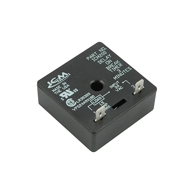 ICM CONTROLS ICM CONTROLS ICM200B Delay On Break Timer 3 Minute Fixed Delay