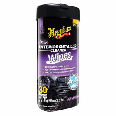 MEGUIAR'S Meguiars Inc G13600 Interior Detailer Wipes 30 Ct