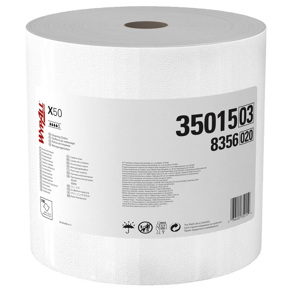 KIMBERLY-CLARK Wypall 35015 Dry Shop Towel Jumbo Roll 1100 Sheets