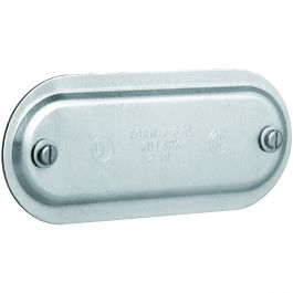 Killark 170 Conduit Body Cover 1/2 in Steel Galvanized/Natural