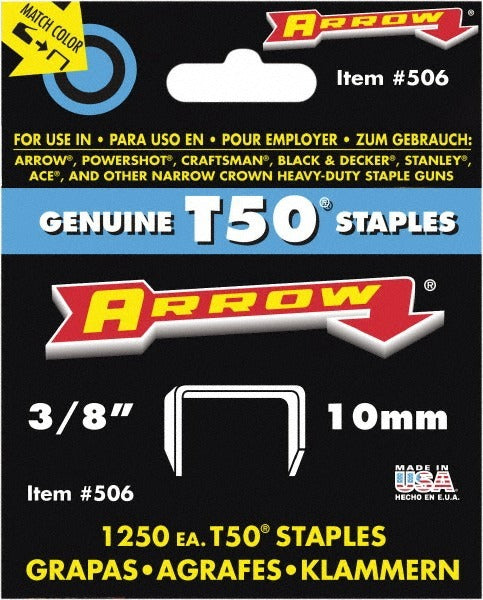 ARROW Arrow 50624 Heavy-duty Staples 3/8 Inch Leg 1250 Pack